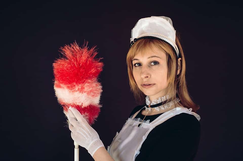 cosplaying maid